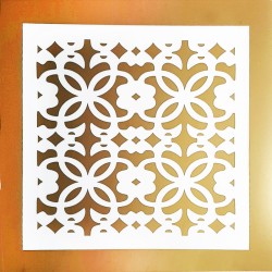 تایل سقفی 60x60 مولتی استایل طلایی آینه ای همراه طلق سفید کد T004