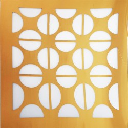 تایل سقفی 60x60 مولتی استایل طلایی آینه ای همراه طلق سفید کد T009