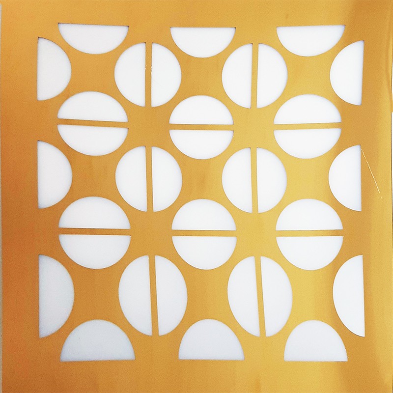 تایل سقفی 60x60 مولتی استایل طلایی آینه ای همراه طلق سفید کد T009