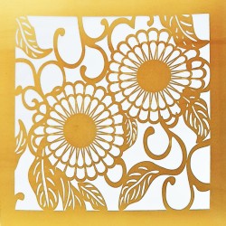 تایل سقفی 60x60 مولتی استایل طلایی آینه ای همراه طلق سفید کد T013