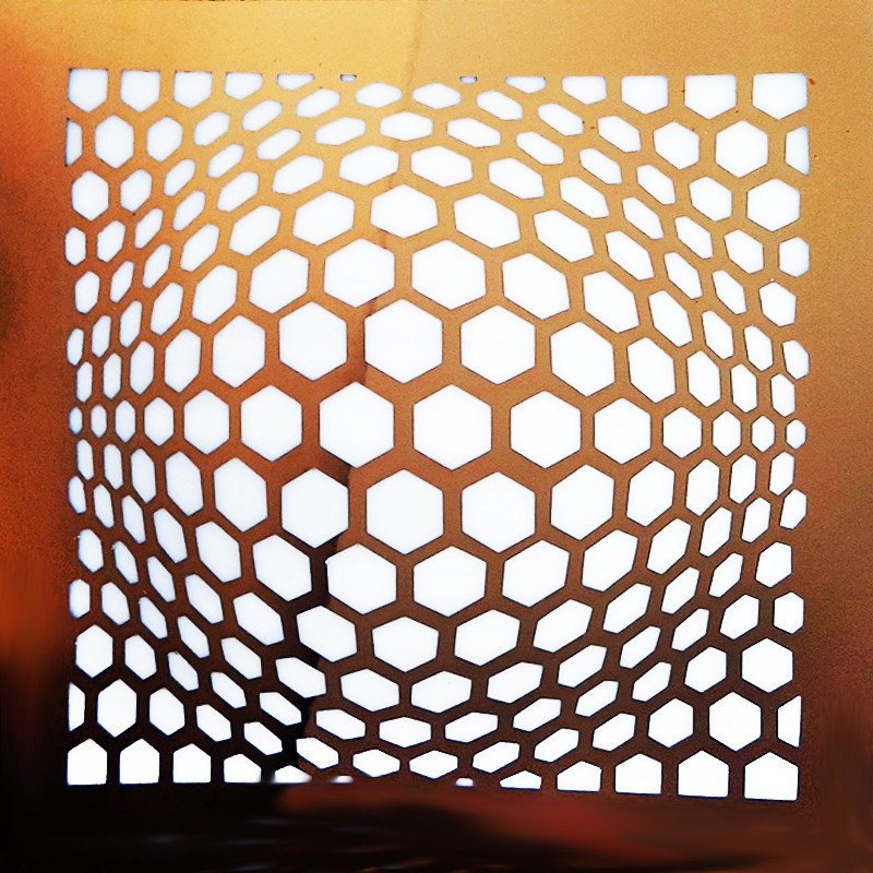 تایل سقفی 60x60 مولتی استایل طلایی آینه ای همراه طلق سفید کد T014