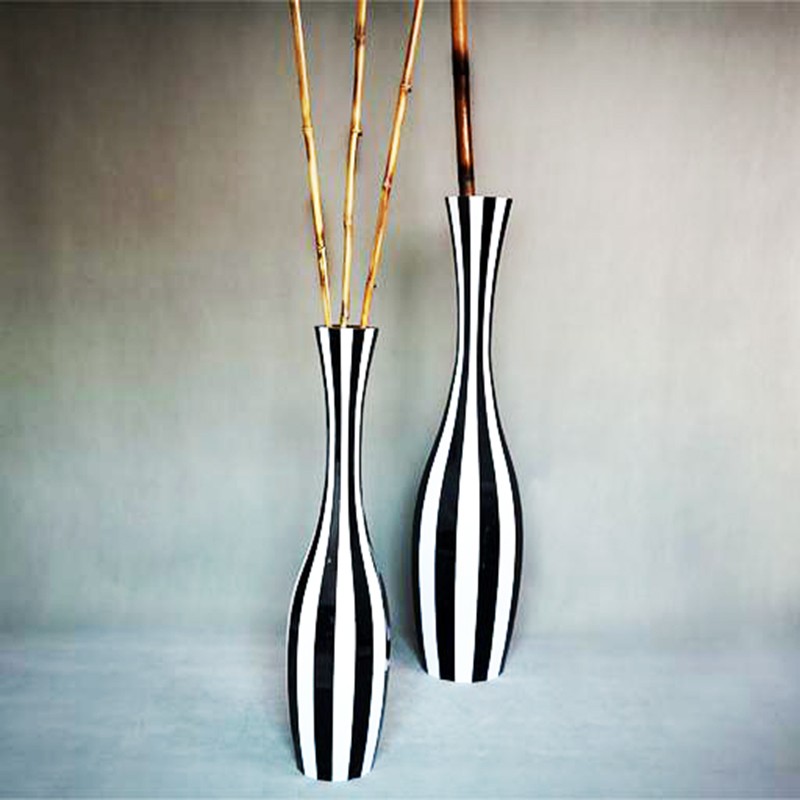 گلدان دکوری کنار سالنی ست 2 تایی بزرگ و کوچک