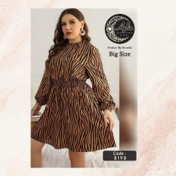 تونیک چاپی بیگ سایز کد AYLIN-8198