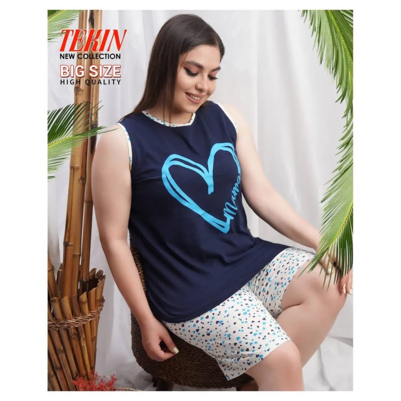 ست تاپ شلوارک تابستانه تکین کد TEKIN-0020