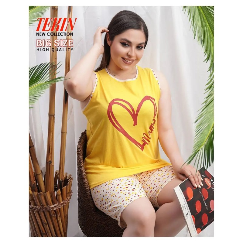 ست تاپ شلوارک تابستانه تکین کد TEKIN-0020