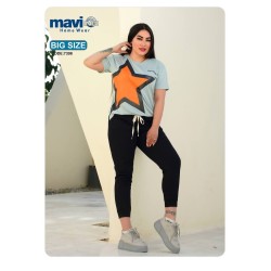 ست بلوز شلوار تیشرت دمپا جمع شو تکین کد TEKIN-0025