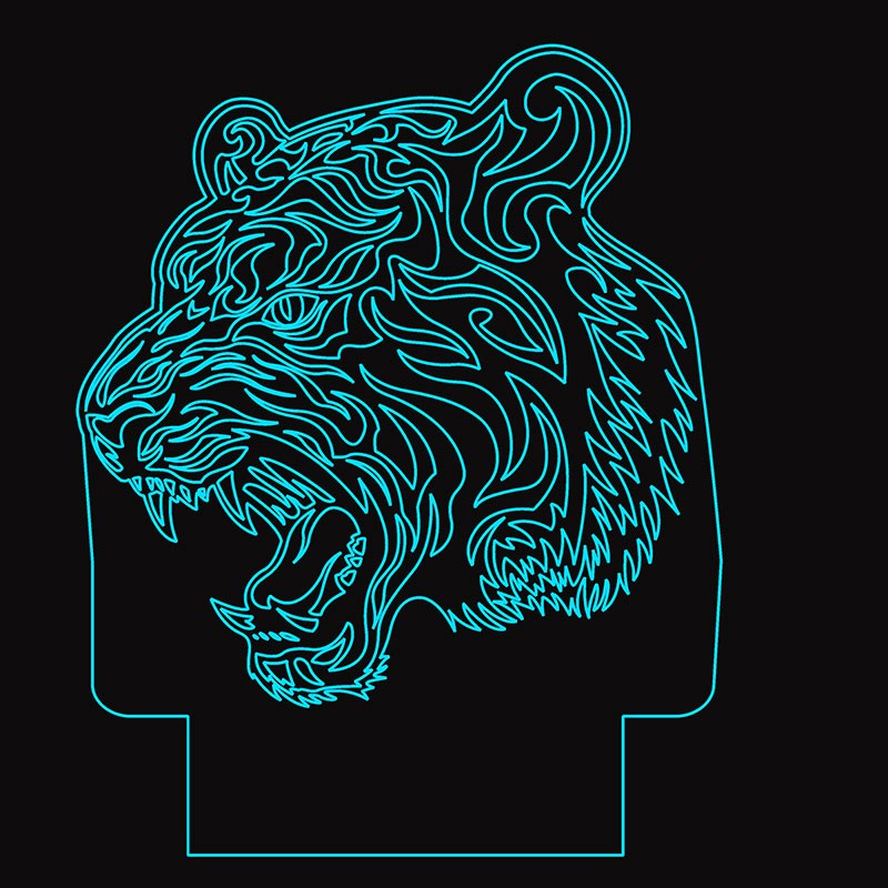 چراغ خواب طرح شیر جنگل