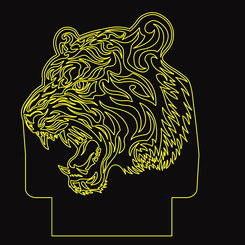 چراغ خواب طرح شیر جنگل