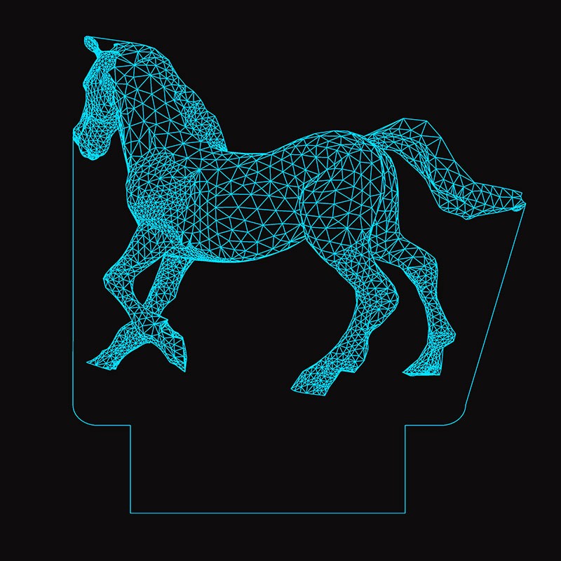 چراغ خواب طرح اسب