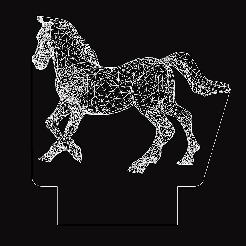 چراغ خواب طرح اسب