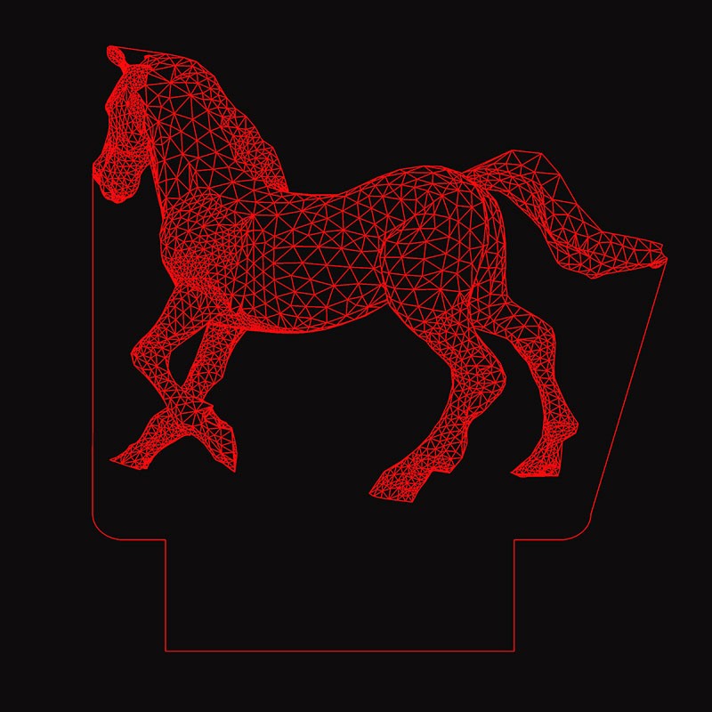 چراغ خواب طرح اسب