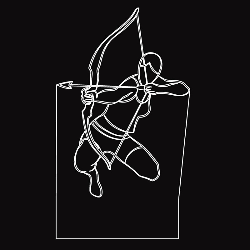 چراغ خواب طرح تیرکمان