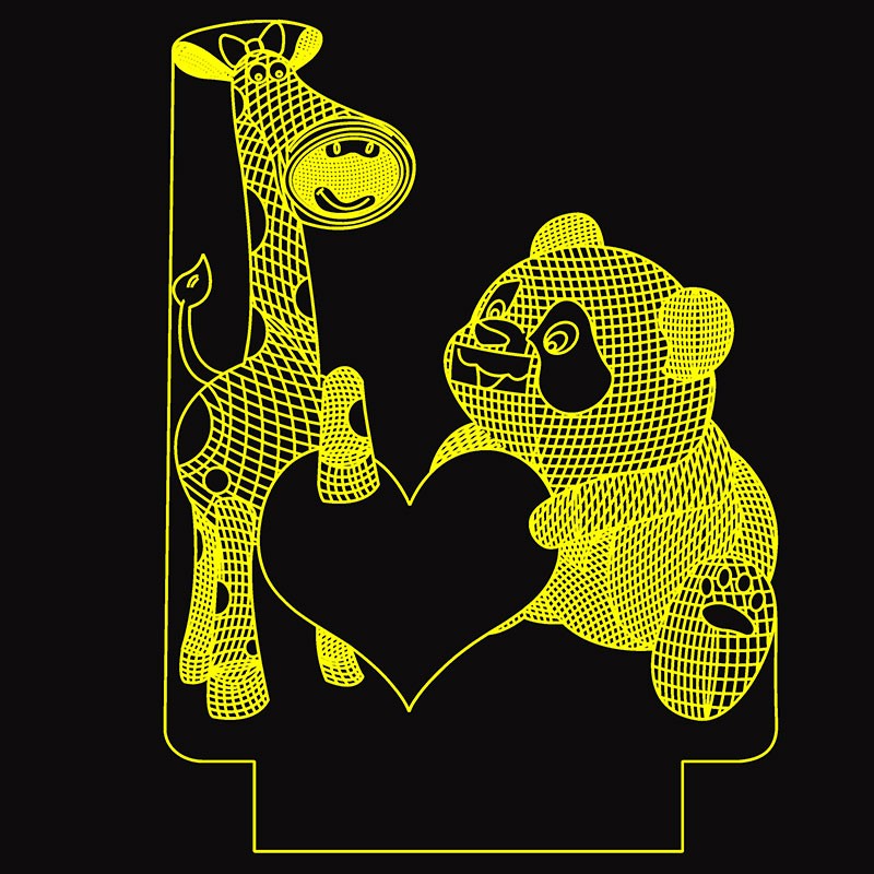 چراغ خواب طرح خرس و زرافه