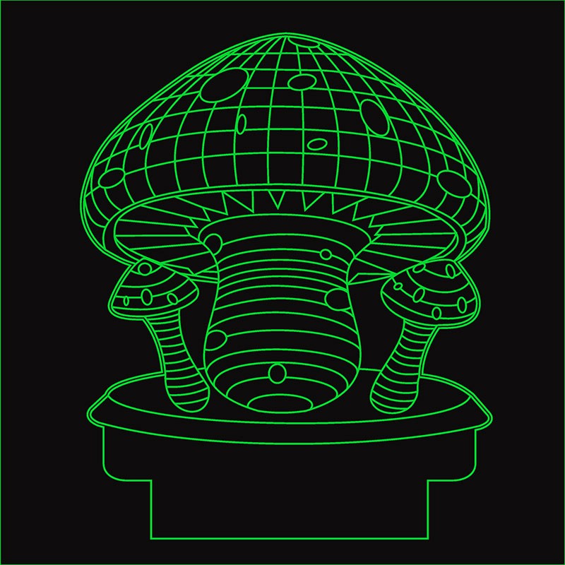 چراغ خواب طرح قارچ