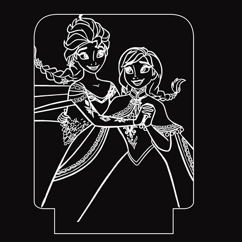 چراغ خواب طرح السا و آنا