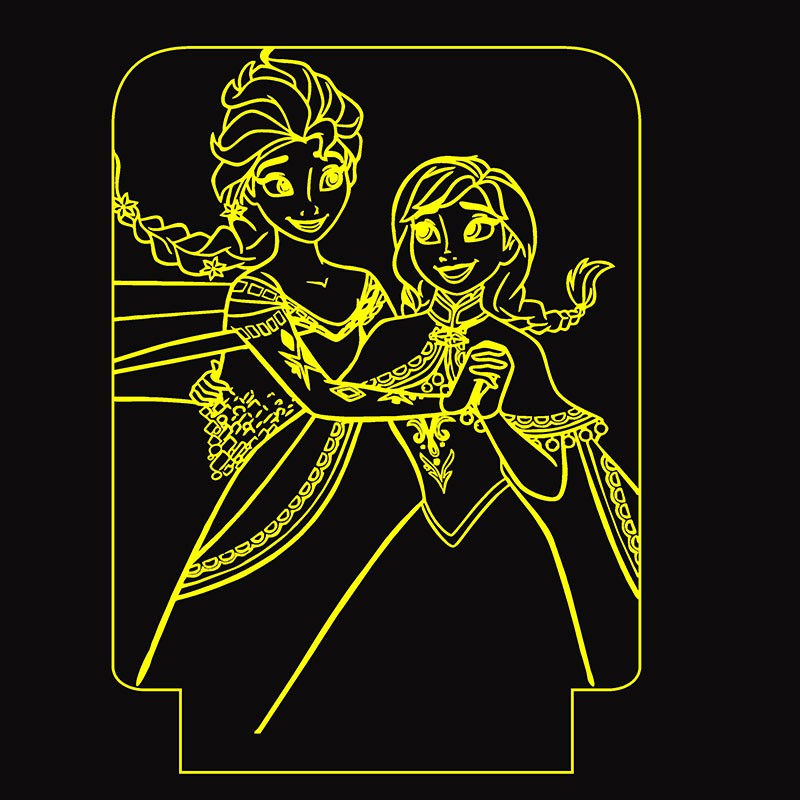 چراغ خواب طرح السا و آنا