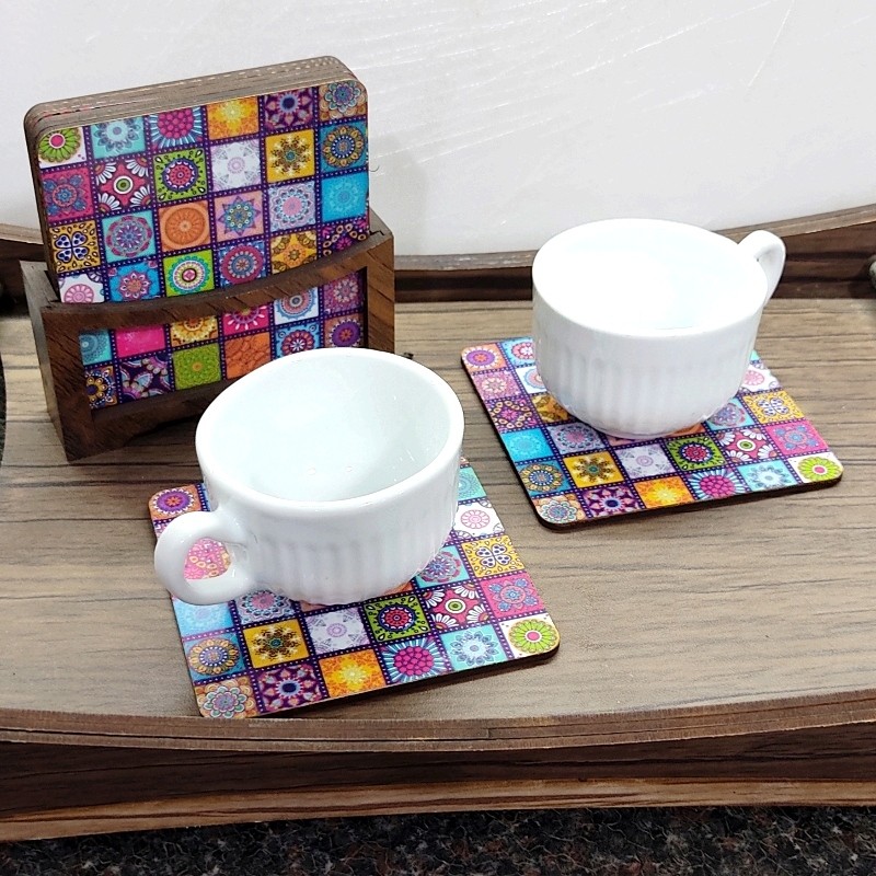 زیر لیوانی طرح انتزاعی