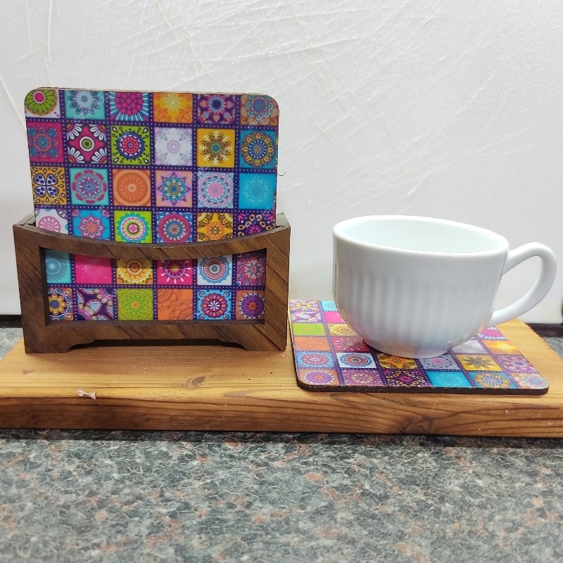 زیر لیوانی طرح انتزاعی