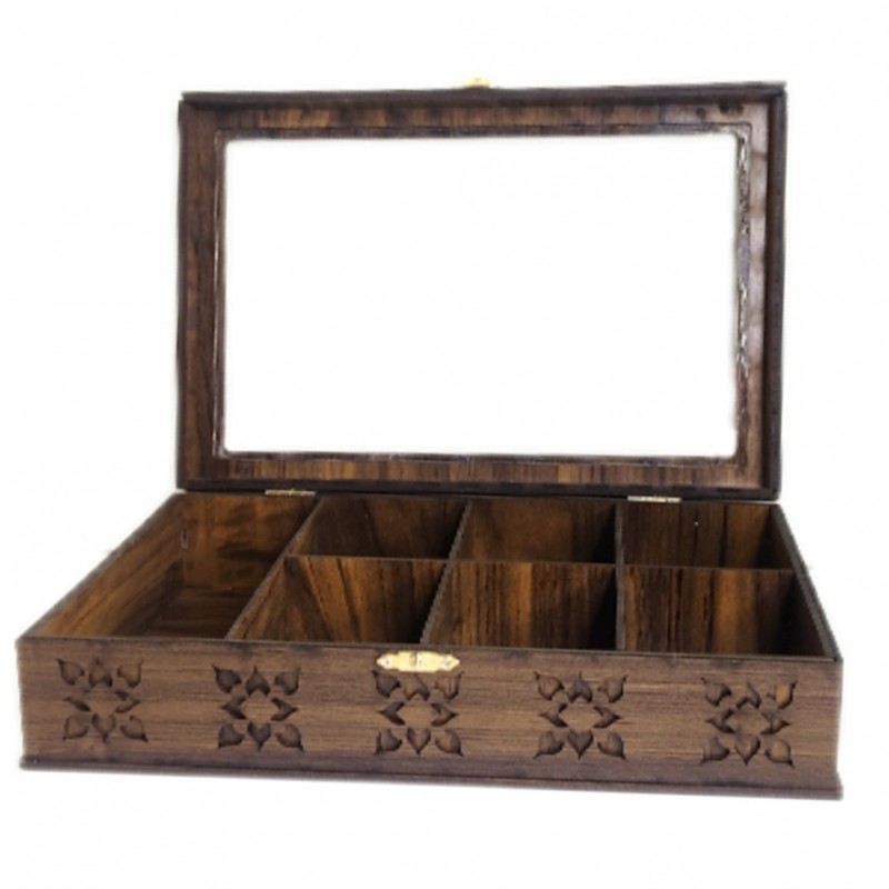 جعبه پذیرایی 7 خانه  طرح صندوقچه سنتی جی اچ استور