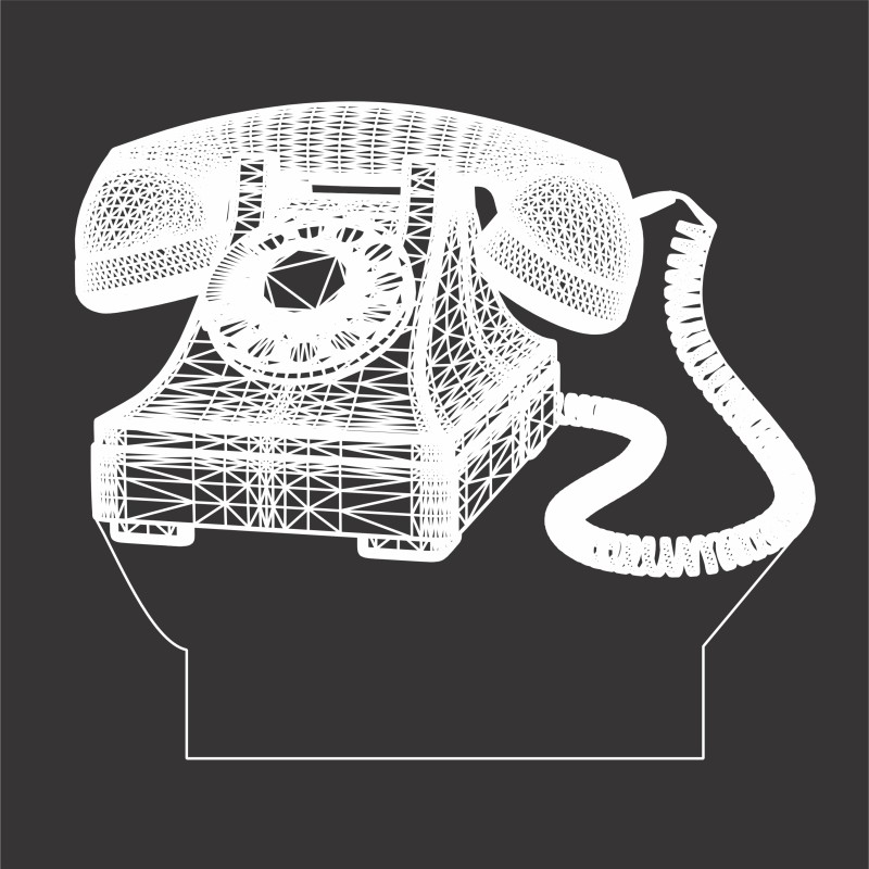 چراغ خواب طرح تلفن رومیزی