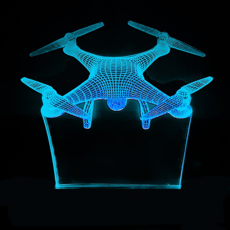 چراغ خواب سه بعدی طرح پهپاد