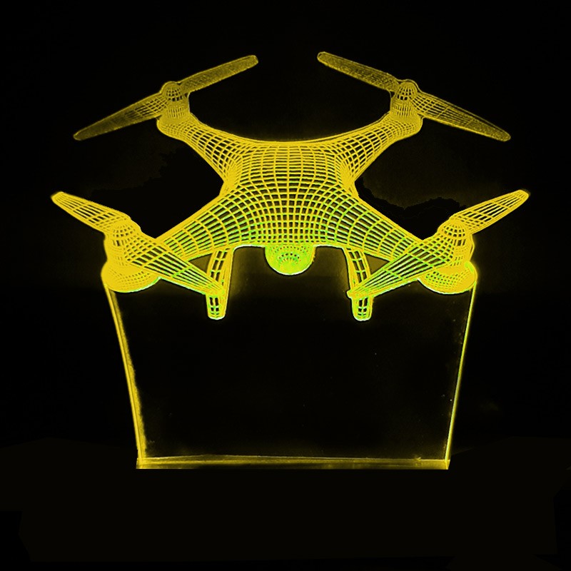 چراغ خواب سه بعدی طرح پهپاد