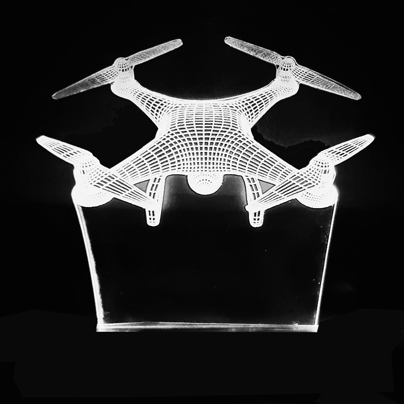 چراغ خواب سه بعدی طرح پهپاد