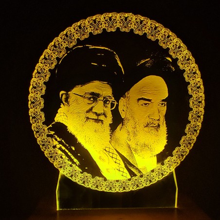 چراغ خواب سه بعدی طرح چهره رهبر کد CHKH-025 چراغ خواب سه بعدی طرح چهره رهبر کد CHKH-025