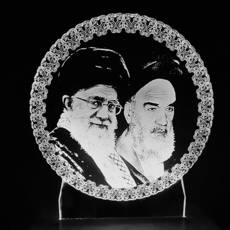 چراغ خواب سه بعدی طرح چهره رهبر کد CHKH-025 چراغ خواب سه بعدی طرح چهره رهبر کد CHKH-025