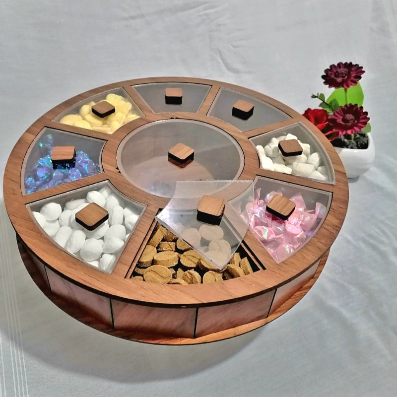 جعبه پذیرایی گرد