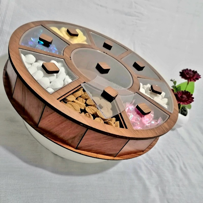 جعبه پذیرایی گرد