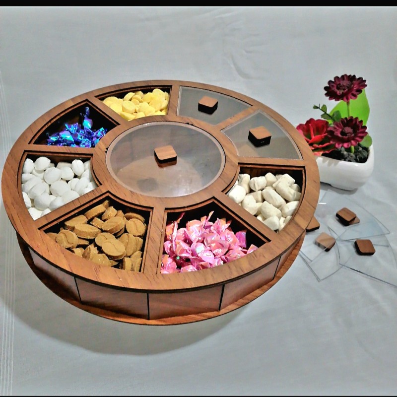 جعبه پذیرایی گرد