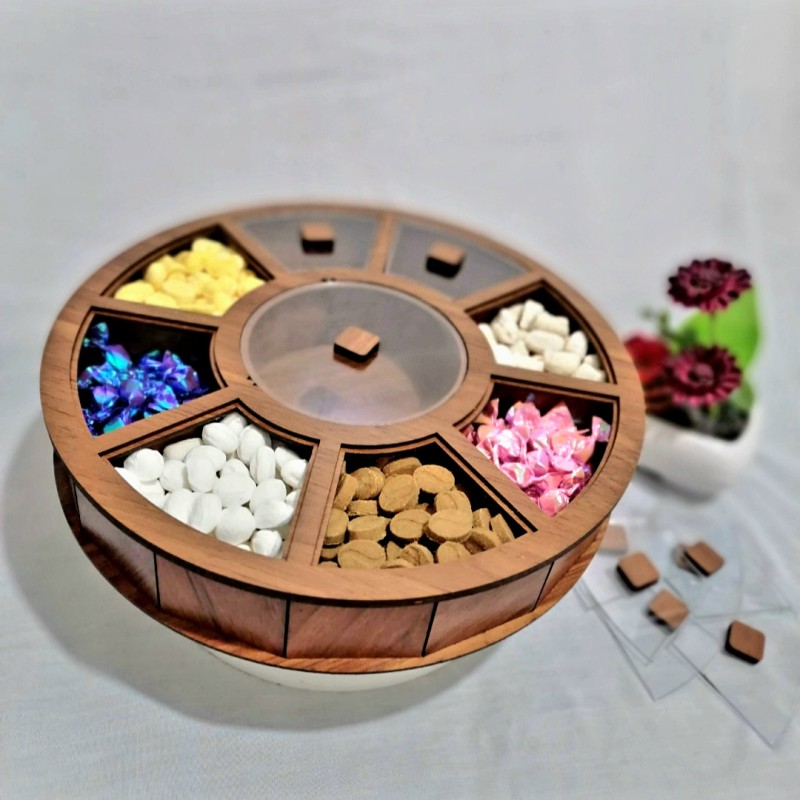 جعبه پذیرایی گرد