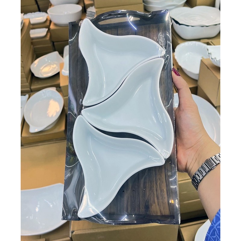 اردو خوری سه تایی مدیسا دارای سینی چوبی