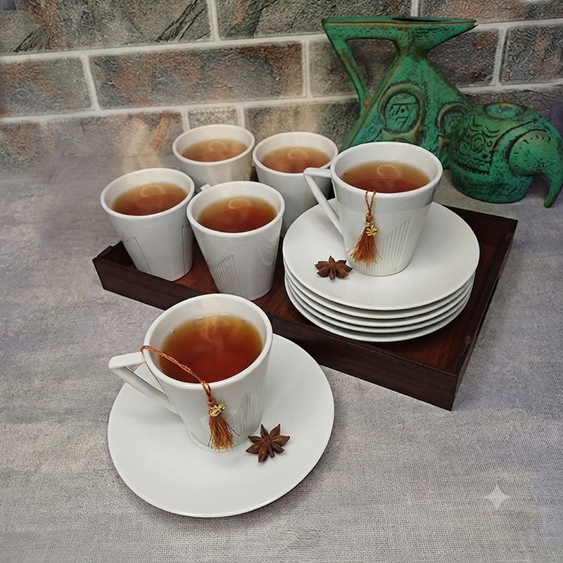 سرویس چای خوری نگین با سینی جی اچ استور
