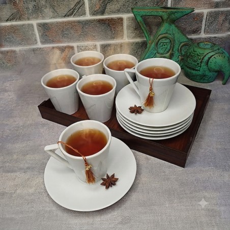 سرویس چای خوری نگین با سینی جی اچ استور