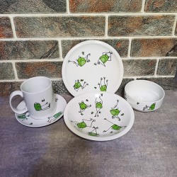 سرویس غذا خوری چینی کودک و نوزاد طرح قورباقه جی اچ استور